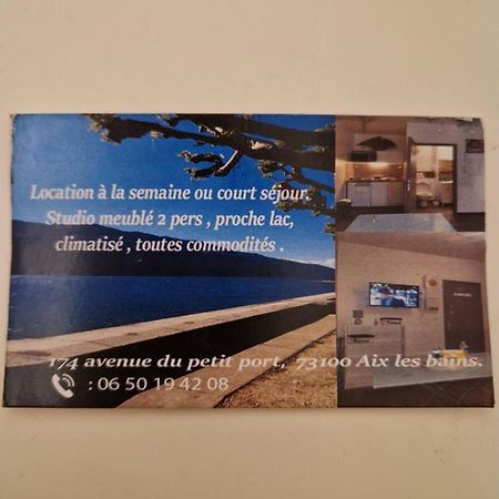 Studio Meuble Au Rdc , Proche Lac Aix-les-Bains Zewnętrze zdjęcie